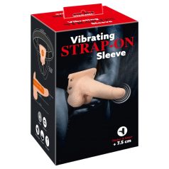 You2Toys Strap-on - Vibrateur creux à harnais (naturel)