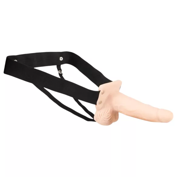 You2Toys - gode ceinture creux vibrant - couleur chair