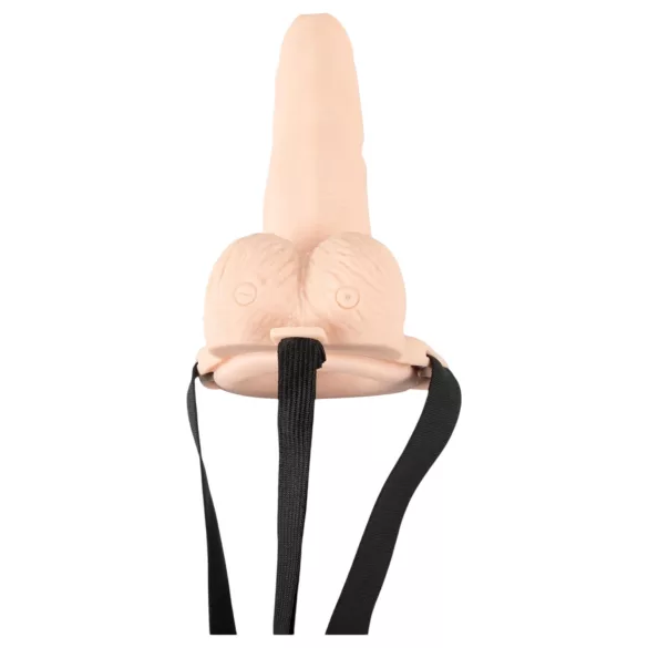 You2Toys - gode ceinture creux vibrant - couleur chair
