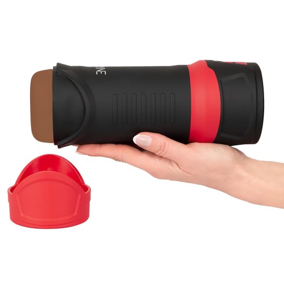 WYNE 04 - Masturbateur vibrant à succion rechargeable (brun)