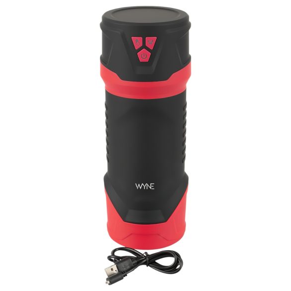 WYNE 04 - Masturbateur vibrant à succion rechargeable (brun)