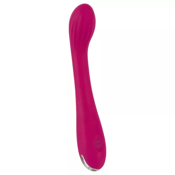 SMILE - Vibromasseur point G rechargeable rainuré - silicone violet