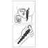 ANOS - Boules anales vibrantes - perles - silicone noir