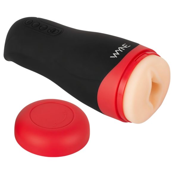 WYNE 01 - Masturbateur chauffant vibrant et aspirant (noir)