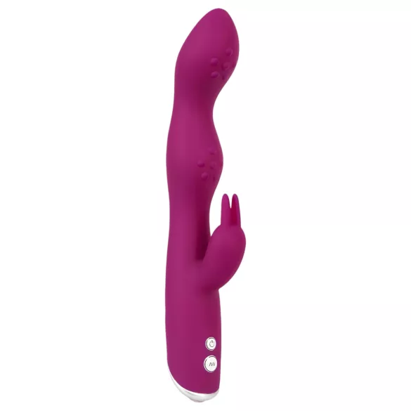 SMILE - vibromasseur double stimulation flexible - point G et clitoris - violet