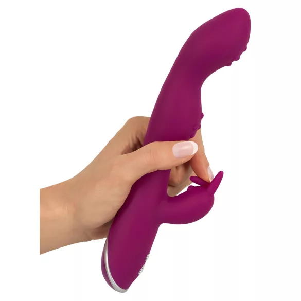 SMILE - vibromasseur double stimulation flexible - point G et clitoris - violet