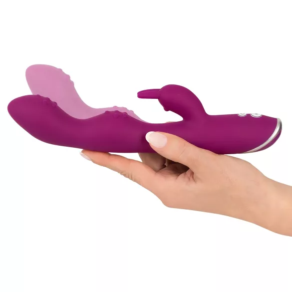 SMILE - vibromasseur double stimulation flexible - point G et clitoris - violet