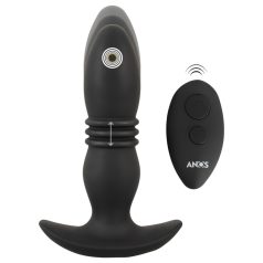 ANOS - vibromasseur anal télécommandé (noir)