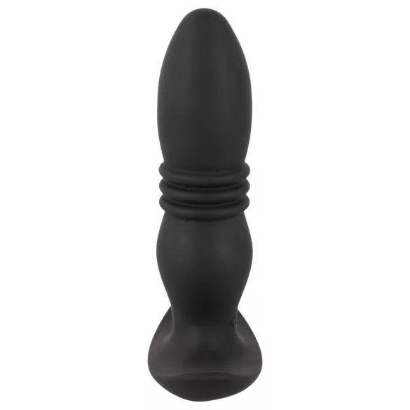 ANOS - stimulateur anal vibrant télécommandé sans fil - silicone noir