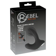   Rebel RC - Vibromasseur anal rechargeable et télécommandé (noir)