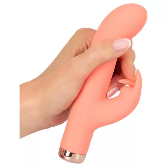 You2Toys - mini vibromasseur rabbit rechargeable - silicone pêche
