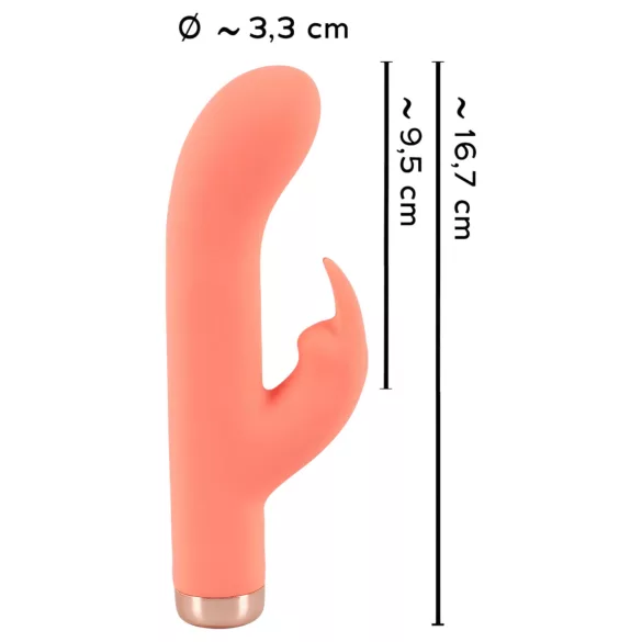 You2Toys - mini vibromasseur rabbit rechargeable - silicone pêche