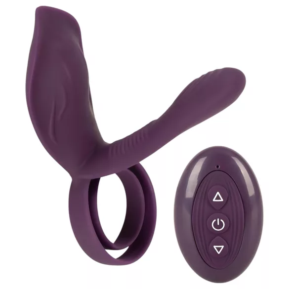 Couples Choice - anneau pénien vibrant rechargeable - violet