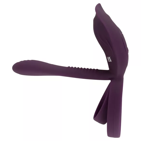 Couples Choice - anneau pénien vibrant rechargeable - violet