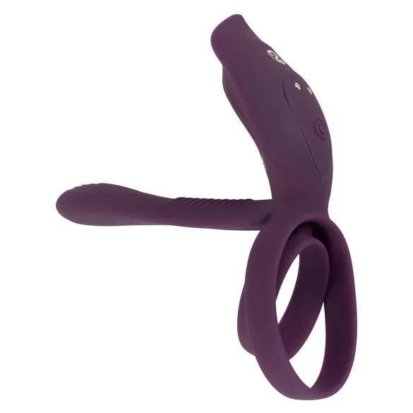 Couples Choice - anneau pénien vibrant rechargeable - violet