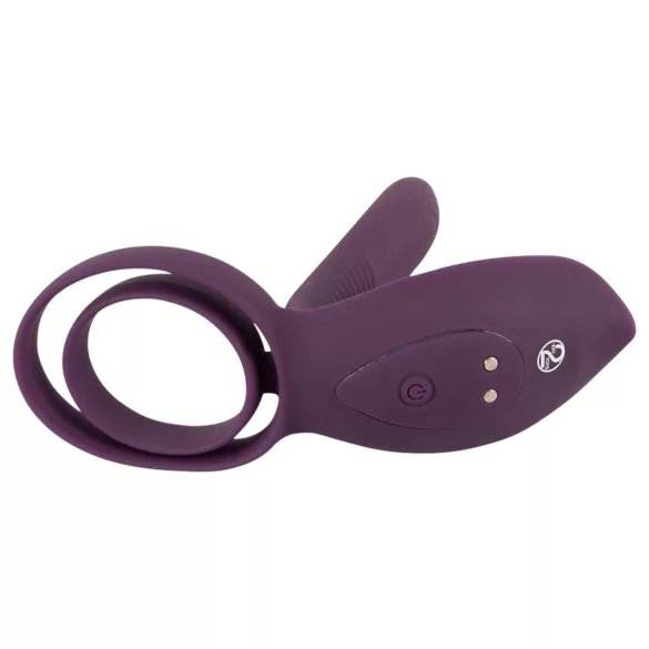 Couples Choice - anneau pénien vibrant rechargeable - violet
