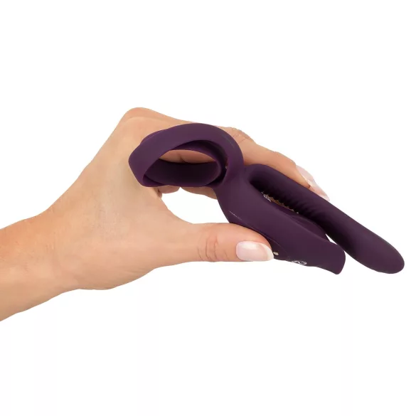 Couples Choice - anneau pénien vibrant rechargeable - violet