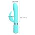 Pillow Talk Lively - vibrant, turquoise vibromasseur avec bras pour clitoris