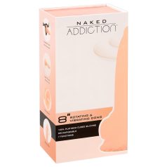 Vibromasseur pivotant Naked Addiction 8" - naturel