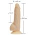 Naked Addiction Rotating 7 - vibromasseur rotatif (18cm) - naturel
