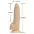 Naked Addiction Rotating 7 - vibromasseur rotatif (18cm) - naturel
