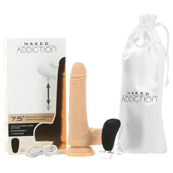 Naked Addiction Thrusting 7,5 - vibromasseur à poussées (19 cm, couleur chair)