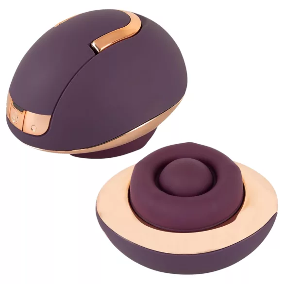 Belou - stimulateur clitoridien vibrant rechargeable rotatif - silicone violet