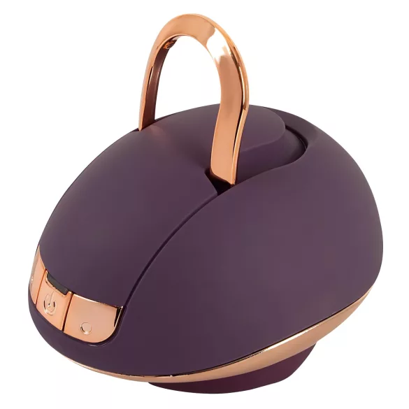 Belou - stimulateur clitoridien vibrant rechargeable rotatif - silicone violet