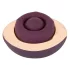 Belou - stimulateur clitoridien vibrant rechargeable rotatif - silicone violet