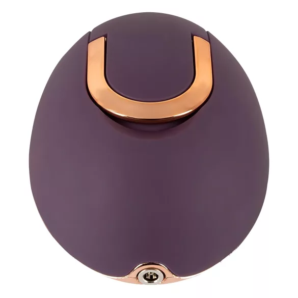 Belou - stimulateur clitoridien vibrant rechargeable rotatif - silicone violet