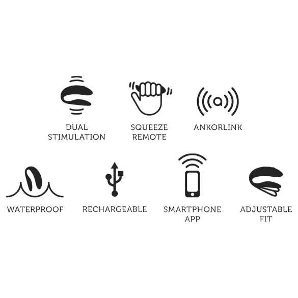 We-Vibe Chorus - vibromasseur pour couple contrôlé par application (orange)