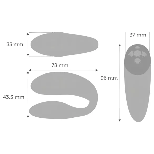 We-Vibe Chorus - vibromasseur pour couple contrôlé par application (orange)