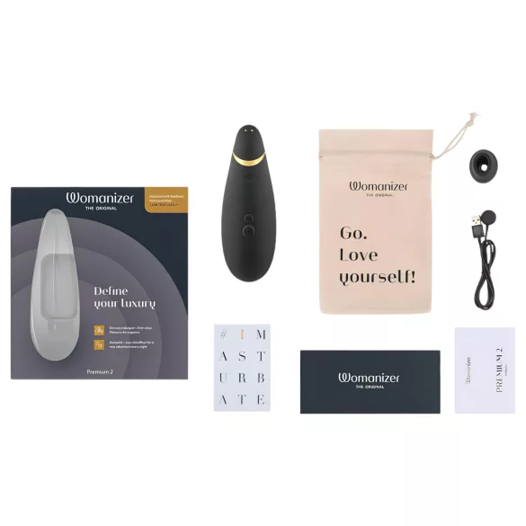 Womanizer - stimulateur clitoridien à ondes d’air - Premium 2 - noir