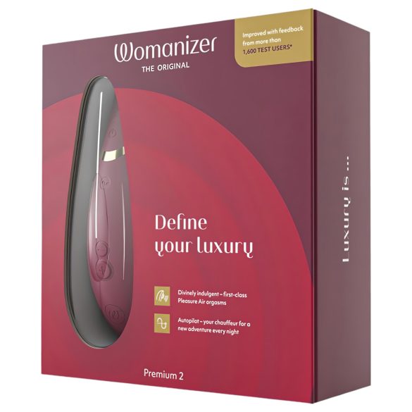 Womanizer - Stimulateur clitoridien à ondes d’air - Premium 2 - rouge