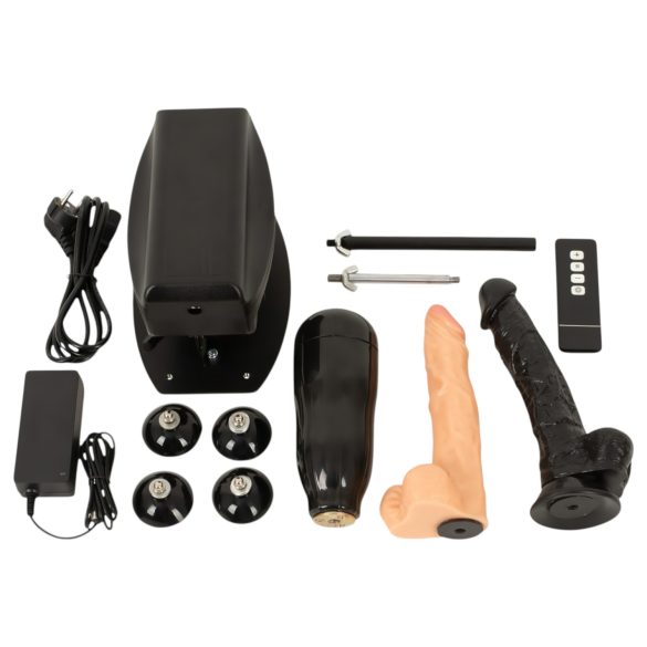 The Banger - machine à sexe avec 2 godemichets et 1 vagin artificiel