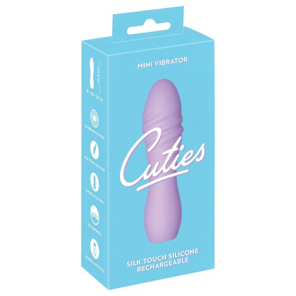 Cuties Mini 3 : vibromasseur spiralé étanche et rechargeable (violet)