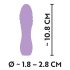 Cuties Mini 3 : vibromasseur spiralé étanche et rechargeable (violet)