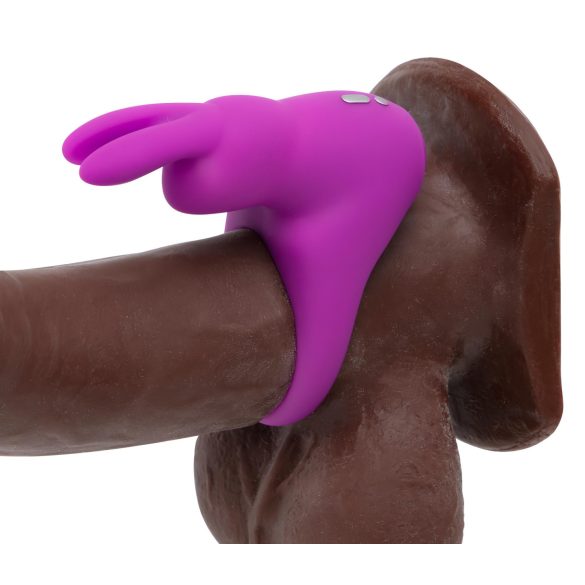 Happyrabbit - Anneau pénien vibrant avec étui - silicone violet