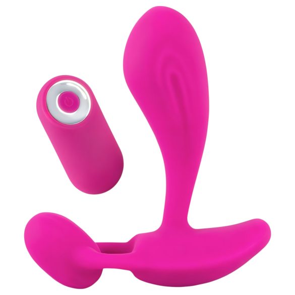 SMILE RC - Vibromasseur rechargeable point G avec télécommande (rose)