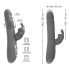 SMILE Lapin: Vibromasseur rose avec rotation et mouvements stimulants