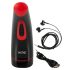 WYNE 03 - Masturbateur vibrant et aspirant rechargeable (noir)