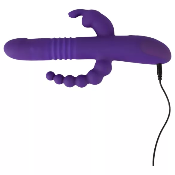 SMILE Triple - vibromasseur rechargeable à triple bras, rotatif et à pulsations (violet)