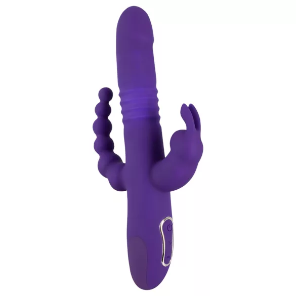 SMILE Triple - vibromasseur rechargeable à triple bras, rotatif et à pulsations (violet)