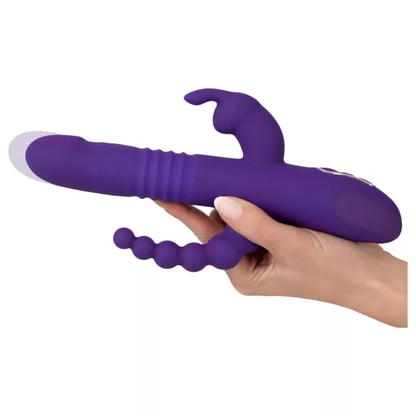 SMILE Triple - vibromasseur rechargeable à triple bras, rotatif et à pulsations (violet)