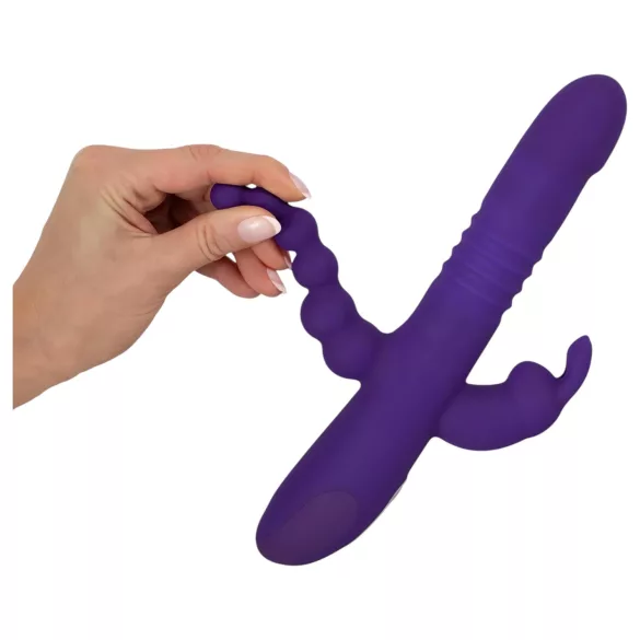 SMILE Triple - vibromasseur rechargeable à triple bras, rotatif et à pulsations (violet)