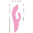 SMILE Nodding - Vibromasseur avec bras clitoridien, rechargeable, rose