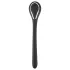 Plug pénien dilatateur - dilatateur vibrant rechargeable (1 cm, noir)