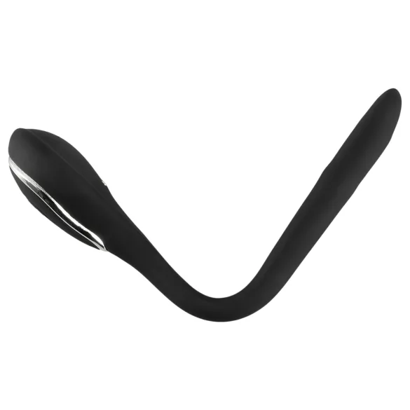Plug pénien dilatateur - dilatateur vibrant rechargeable (1 cm, noir)