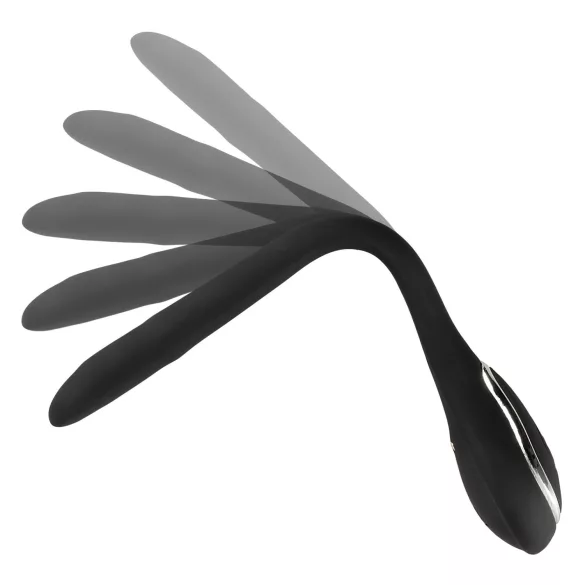 Plug pénien dilatateur - dilatateur vibrant rechargeable (1 cm, noir)