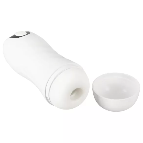 STROKER - masturbateur homme rechargeable avec succion et vibration - blanc